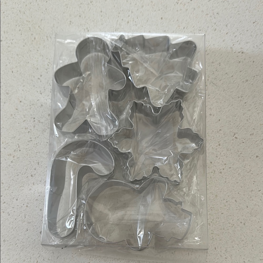 Silver Holiday Cookie Cutters Set